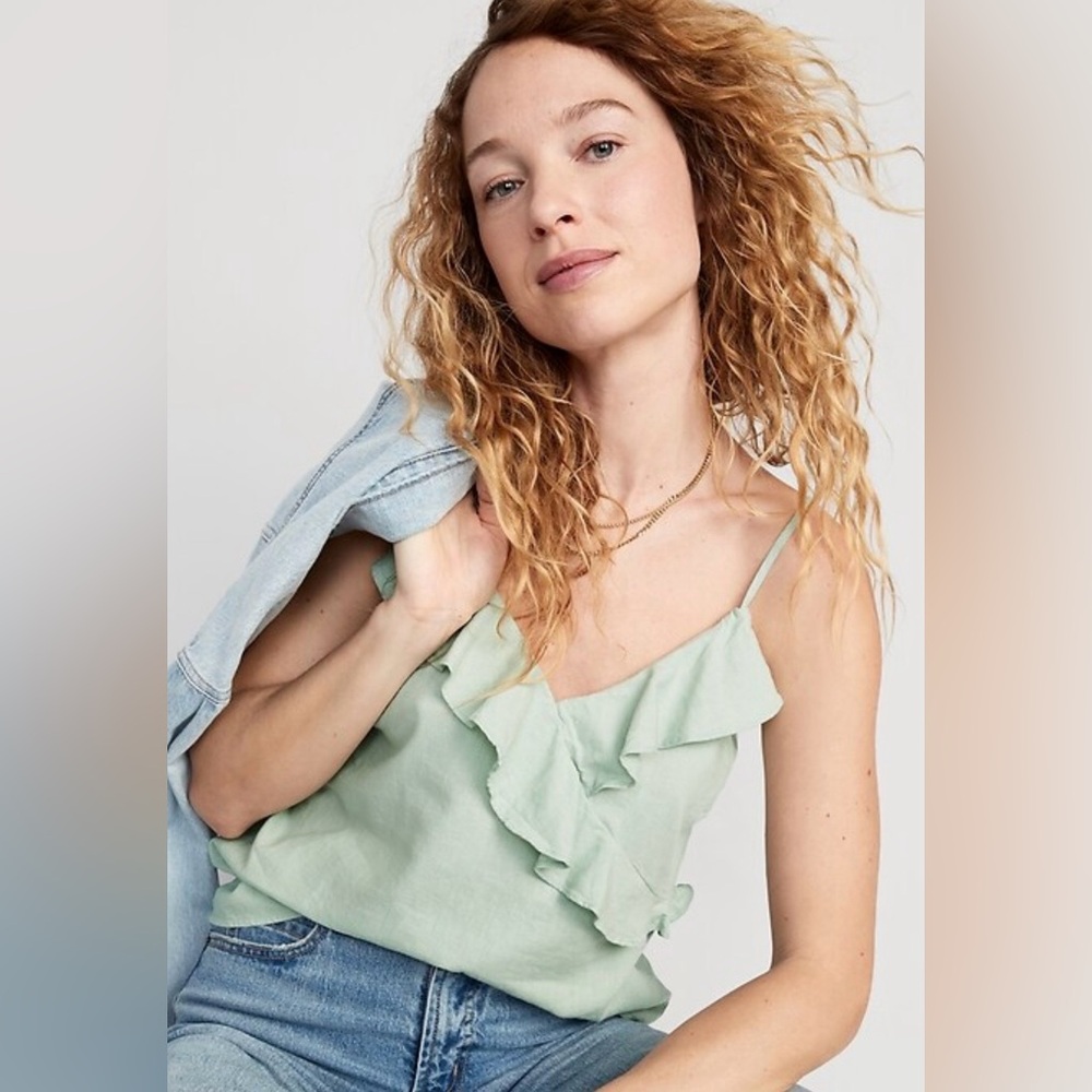 Old Navy Ruffled Wrap- Effect Cami